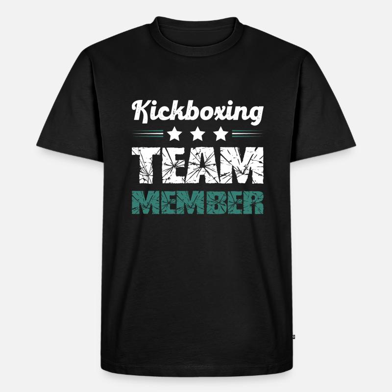 Kickboxing Team - Männer Premium Bio T-Shirt - Schwarz