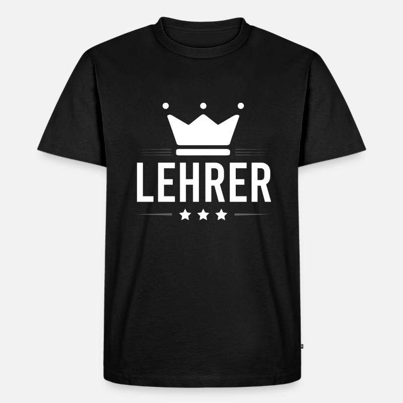 Lehrer Beruf - Männer Premium Bio T-Shirt - Schwarz