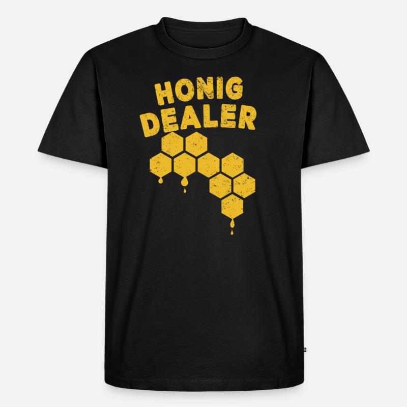 Bienenzüchter Imker Geschenkidee - Männer Premium Bio T-Shirt - Schwarz