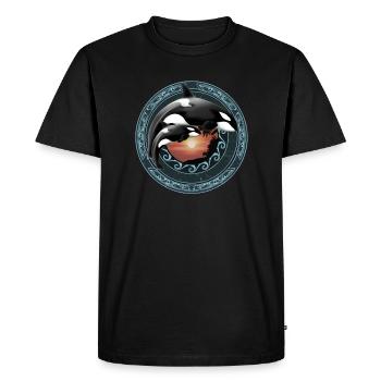 Orque orque - T-shirt Premium bio Homme - noir - Devant - Nico (187cm)