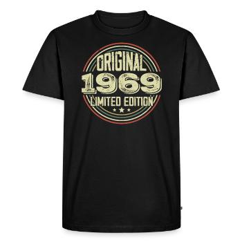 1969 Birthday Parties, a legendary vintage - Men's Premium Organic T-Shirt - black - Front - Nico (187cm)