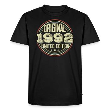 1992 Birthday Parties, a legendary vintage - Men's Premium Organic T-Shirt - black - Front - Nico (187cm)