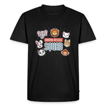 Animal Rescue Squad Protection des animaux Chats - T-shirt Premium bio Homme - noir - Devant - Nico (187cm)