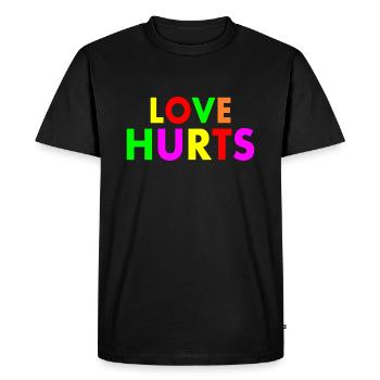 Love hurts - T-shirt Premium bio Homme - noir - Devant - Nico (187cm)