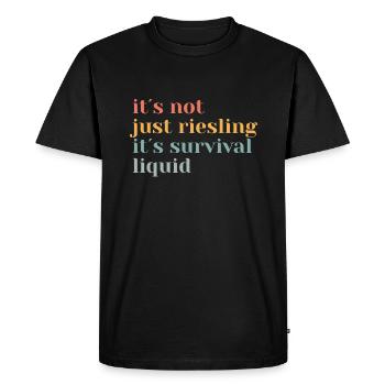 Schorle Riesling Pfalz Weinfest Wine Lover Motiv - T-shirt Premium bio Homme - noir - Devant - Nico (187cm)