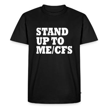 Me/cfs - Stand up to mecfs - Men's Premium Organic T-Shirt - black - Front - Nico (187cm)