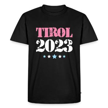 Tyrol 2023 - T-shirt Premium bio Homme - noir - Devant - Nico (187cm)