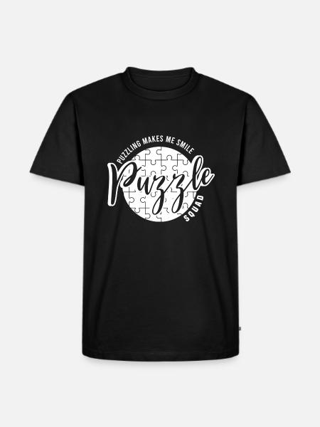 Puzzle Squad Ironic Dicton Puzzling - T-shirt Premium bio Homme - noir