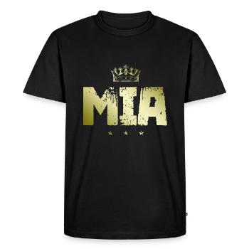 Mia - T-shirt Premium bio Homme - noir - Devant - Nico (187cm)