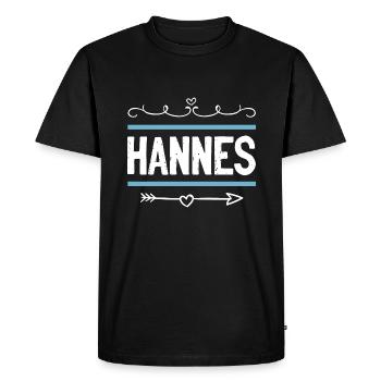Jennifer - T-shirt Premium bio Homme - noir - Devant - Nico (187cm)