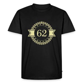 62 Emblème numérique - T-shirt Premium bio Homme - noir - Devant - Nico (187cm)