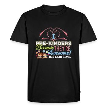 Pre K Teacher Pre Kinders Awesome Like Me - Men's Premium Organic T-Shirt - black - Front - Nico (187cm)