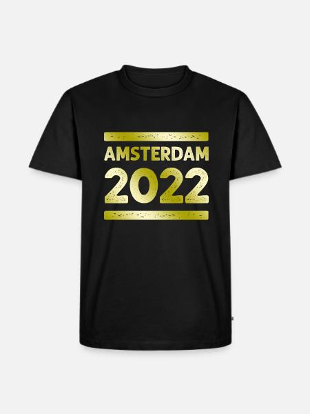 Amsterdam Party Crew - Men's Premium Organic T-Shirt - black