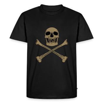 DRAPEAU PIRATE II - T-shirt Premium bio Homme - noir - Devant - Nico (187cm)