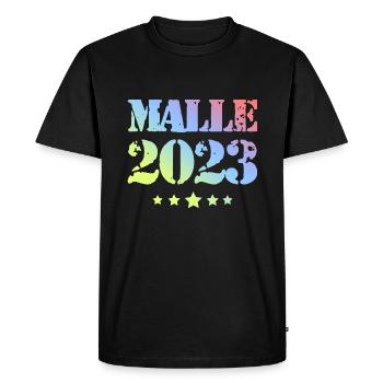 Malle 2023 - Men's Premium Organic T-Shirt - black - Front - Nico (187cm)