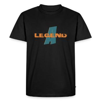 A Legend, Champion's Chronicle - Men's Premium Organic T-Shirt - black - Front - Nico (187cm)