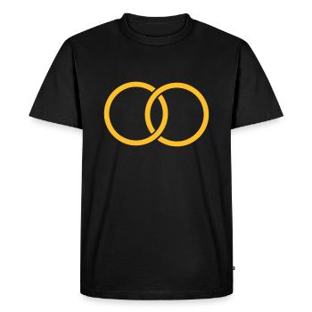 Alliances - Mariage - Alliance - T-shirt Premium bio Homme - noir - Devant - Nico (187cm)