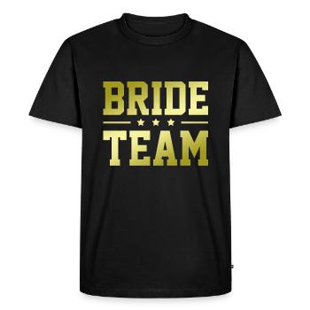 Bride Team - Men's Premium Organic T-Shirt - black - Front - Nico (187cm)