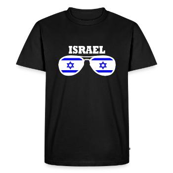 Israel - T-shirt Premium bio Homme - noir - Devant - Nico (187cm)