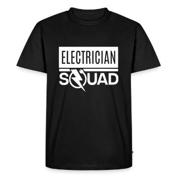 Electrician Squad Electro Worker Craftsman - Men's Premium Organic T-Shirt - black - Front - Nico (187cm)