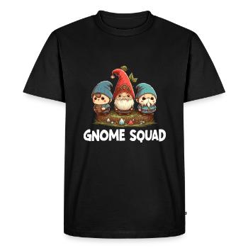 Escouade Gnome - T-shirt Premium bio Homme - noir - Devant - Nico (187cm)