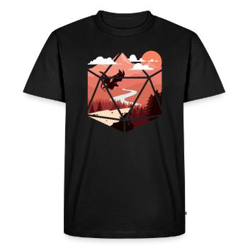 RPG RPG jeux de rôle sur table jeu de rôle de joueur - T-shirt Premium bio Homme - noir - Devant - Nico (187cm)