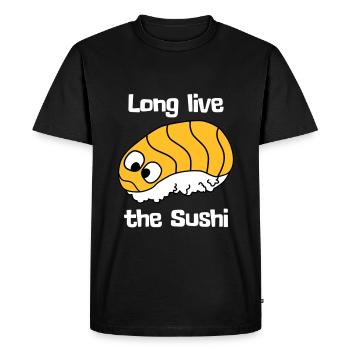 Vive les sushis - T-shirt Premium bio Homme - noir - Devant - Nico (187cm)