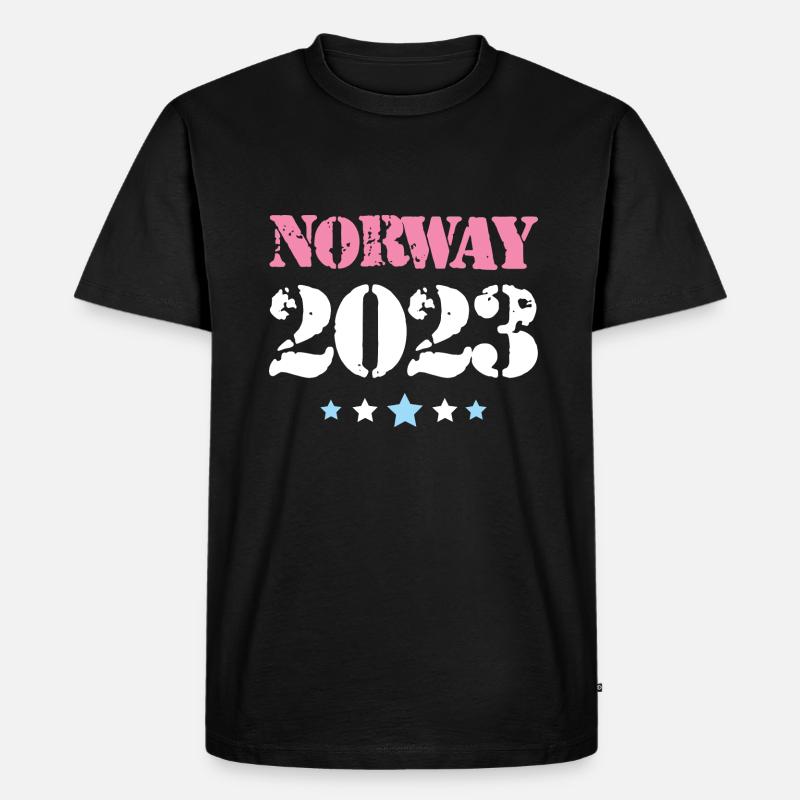 Norway 2023 - Männer Premium Bio T-Shirt - Schwarz
