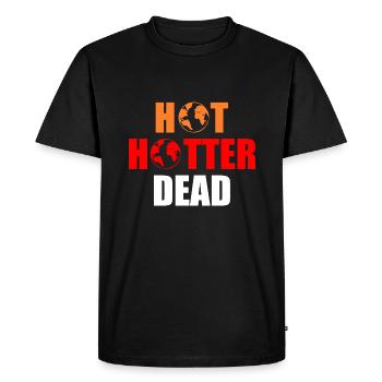 Hot hotter dead - T-shirt Premium bio Homme - noir - Devant - Nico (187cm)