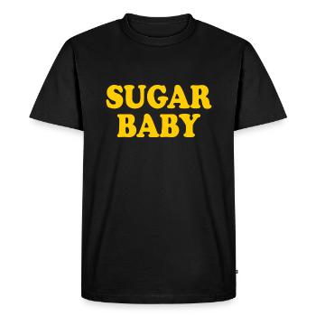 Sugar baby - Men's Premium Organic T-Shirt - black - Front - Nico (187cm)