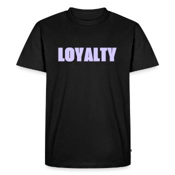 Loyauté - T-shirt Premium bio Homme - noir - Devant - Nico (187cm)