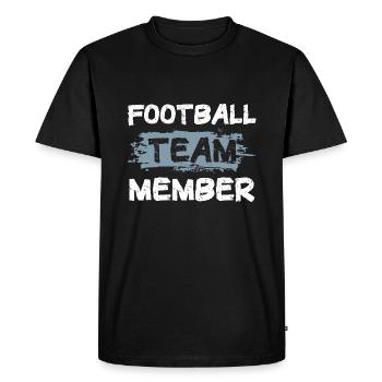Équipe de football - T-shirt Premium bio Homme - noir - Devant - Nico (187cm)