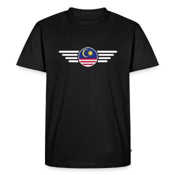 T-shirt de conception de style malaisien - T-shirt Premium bio Homme - noir - Devant - Nico (187cm)