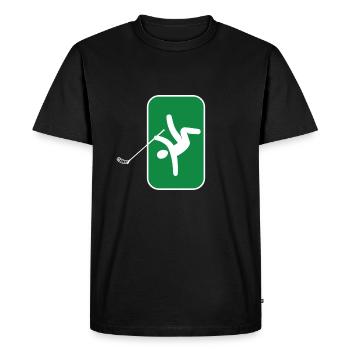 floorball floorball-exit floorball - Men's Premium Organic T-Shirt - black - Front - Nico (187cm)