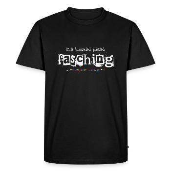 Ich kann kein Fasching oder Karneval Kostüm Outfit - Männer Premium Bio T-Shirt - Schwarz - Vorne - Nico (187cm)