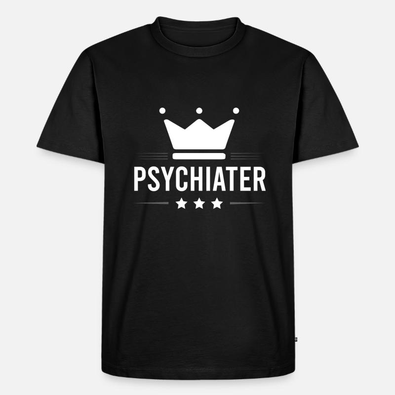 Psychiater Beruf - Männer Premium Bio T-Shirt - Schwarz