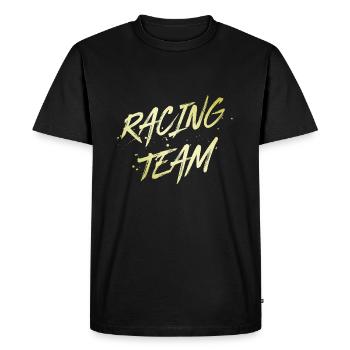 Équipe de course - T-shirt Premium bio Homme - noir - Devant - Nico (187cm)