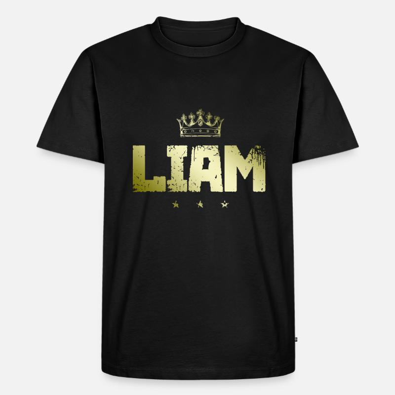 Liam - Männer Premium Bio T-Shirt - Schwarz