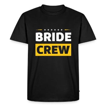Bride Crew - Men's Premium Organic T-Shirt - black - Front - Nico (187cm)