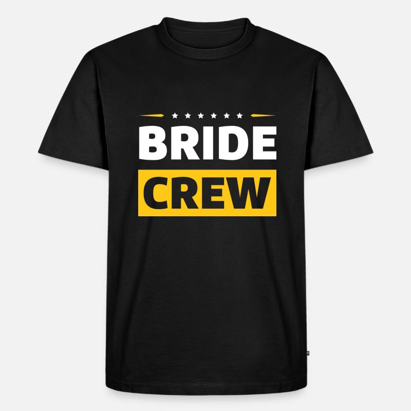Bride Crew - Männer Premium Bio T-Shirt - Schwarz