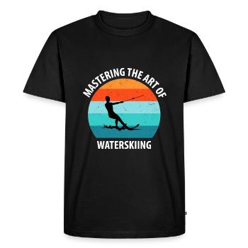 Ski nautique, ski nautique, skieurs nautiques - T-shirt Premium bio Homme - noir - Devant - Nico (187cm)