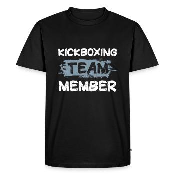 Kickboxing Team - Men's Premium Organic T-Shirt - black - Front - Nico (187cm)