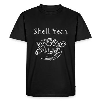 Shell yes turtle shirt - Men's Premium Organic T-Shirt - black - Front - Nico (187cm)