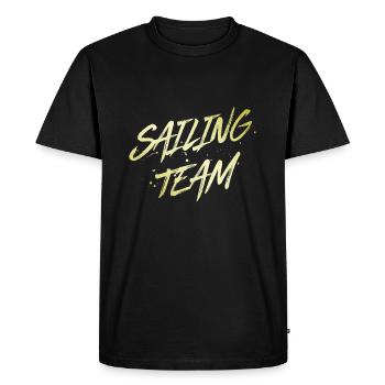 Sailing Team - Men's Premium Organic T-Shirt - black - Front - Nico (187cm)