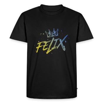 Felix - T-shirt Premium bio Homme - noir - Devant - Nico (187cm)
