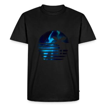 élan - T-shirt Premium bio Homme - noir - Devant - Nico (187cm)