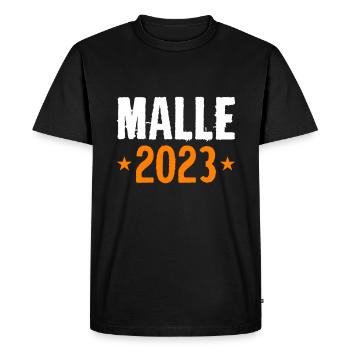 Malle 2023 - T-shirt Premium bio Homme - noir - Devant - Nico (187cm)