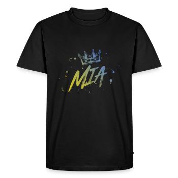 MIA - T-shirt Premium bio Homme - noir - Devant - Nico (187cm)