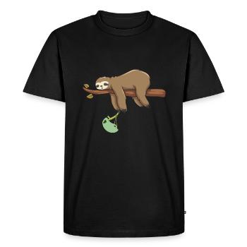 escalade alpine escalade via ferrata - T-shirt Premium bio Homme - noir - Devant - Nico (187cm)