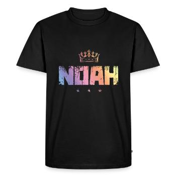 Noé - T-shirt Premium bio Homme - noir - Devant - Nico (187cm)